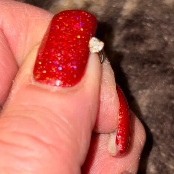 Nose Ring- 20G Stainless Steel Nose Stud Heart Hypoallergenic Nose Stud Piercing - Picture 6 of 9